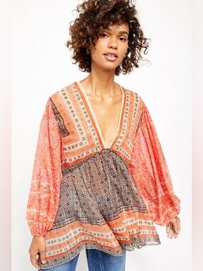 Free People Aliyah Printed Tunic